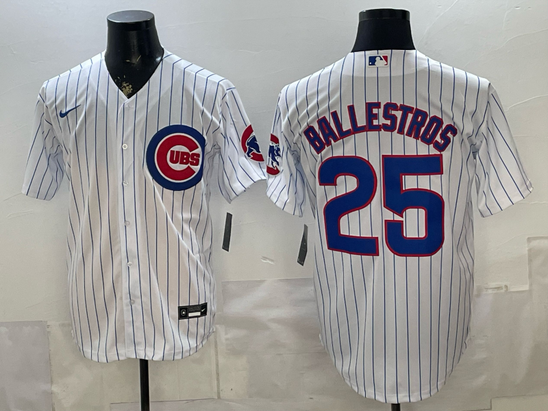 Men 2026 Chicago Cubs #25 ballestros white Game Nike MLB Jersey 0518002
